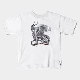 Furry Winter Dragon Kids T-Shirt